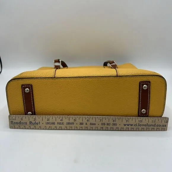 Dooney & Bourke Pebble Grain Small Lexington Tote - Mustard - Authentic - Picture 7 of 15